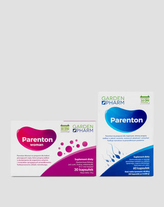 Zestaw na wsparcie płodności dla par suplementy diety Parenton Duo GardenPharm 60+30 kapsułek - 1