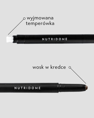 Hnědý vosk na obočí s ricinovým olejem s laminačním efektem Nutridome - 2